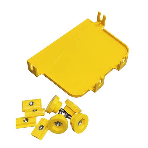 End cap for Fiber tray, yellow