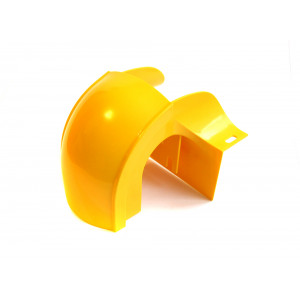 Spill-over fitting for tube, yellow