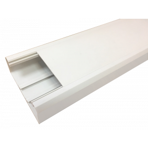 120х50 mm trunking with optional separator, 2 meters, white