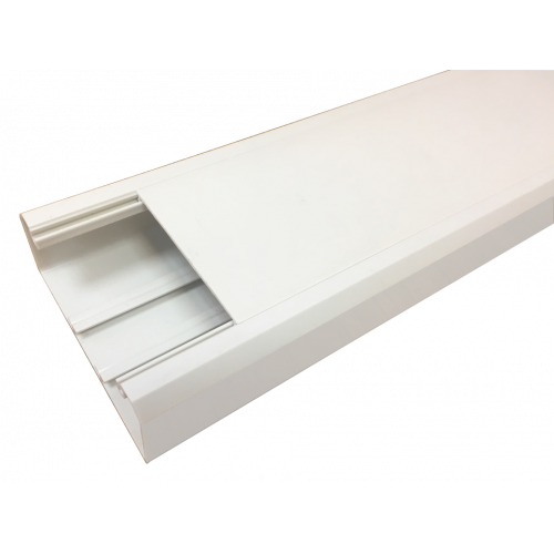 120х50 mm trunking with optional separator, 2 meters, white