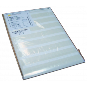 Self-laminating cable labels for laser printers