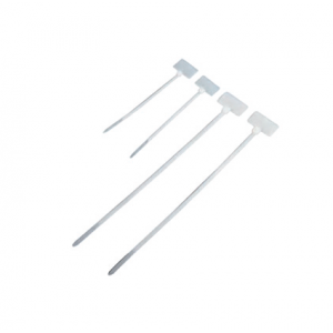 Plastic nylon cable tie with marking pad, white, 100 pcs.
