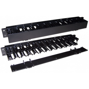 19" cable manager with cover, 1U