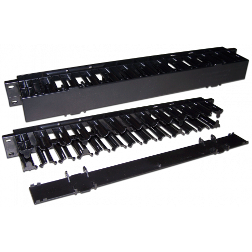 19" cable manager with cover, 1U