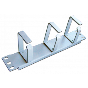 10" Cable manager with 3 rings, 1U