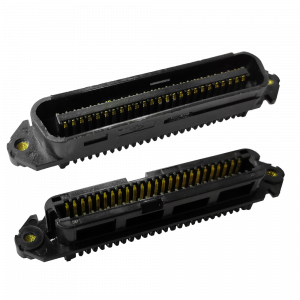 TELCO connector for crimping, 25 pairs, 90 degrees