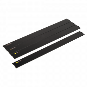 19" 4U plastic blanking panel, quick release, black