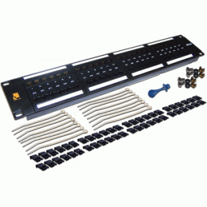 LANMASTER patch panel, 48 port, UTP, cat. 6, 2U