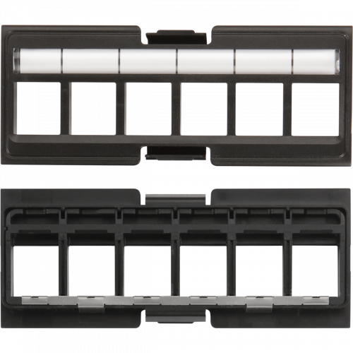 Keystone faceplate for modular panel, shielded, 6 ports, without shutters