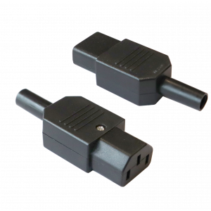 IEC 60320 C13 connector (socket), 10A, 250V, dismountable, black
