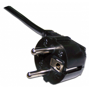 Power cord, C13-Schuko, angled, 3х0.75, 220V, 10A