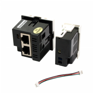 RJ45-HDMI converter, set of a transceiver and a power supply, Mosaic type, 45x45mm and 22.5x45mm, white