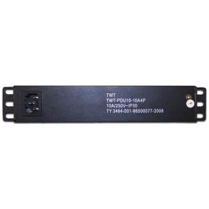 10" power distribution unit, 4 sockets, 10A, 250V, without power cord