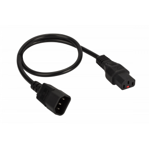 Power cord with lock, C13-C14, 3х0.75, 220V, 10A