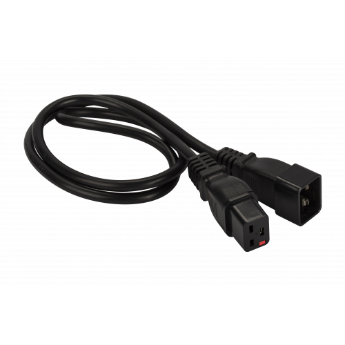 Power cord with lock, C19-C20, 3х1.5, 220V, 16A