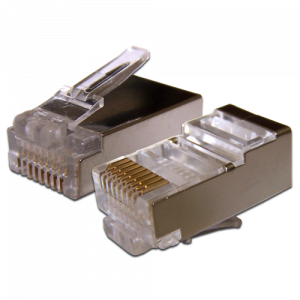 RJ45 STP 8P8C plug, universal, cat. 6, 100 pcs