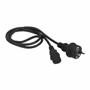 Power cord, C13-Schuko, straight, 3х0.75, 220V, 10A