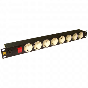 Power distribution unit, 8 Schuko sockets, 19"