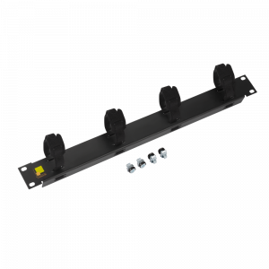 19" cable manager with four Velcro ties, 1U