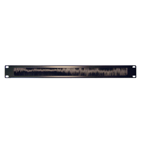 19" brush seal blanking panel with rear supporting bracket, 1U