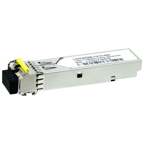 SFP WDM 1.25 Gbps, 1550nm/1310nm module, 20 km, LC, DDM, Cisco