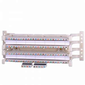 LANMASTER wall mounting 100-pair 110 wiring block with wall mounting brackets and connecting blocks
