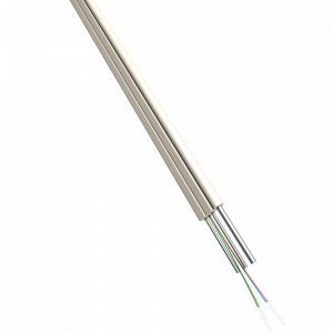 Indoor/Outdoor fiber optics FTTH cable with messenger and нг(А)-LS jacket