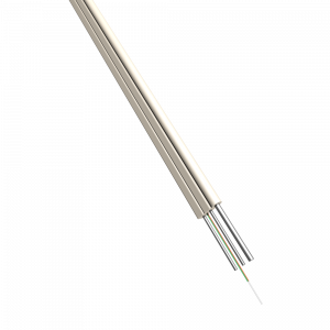 Indoor/Outdoor fiber optics FTTH cable with messenger and нг(А)-LS jacket