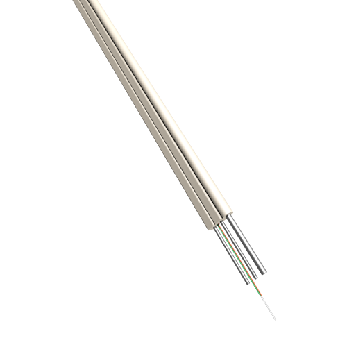 Indoor/Outdoor fiber optics FTTH cable with messenger and нг(А)-LS jacket