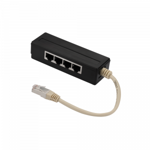 Y-Adapter, 4 parallel ports, horizontal
