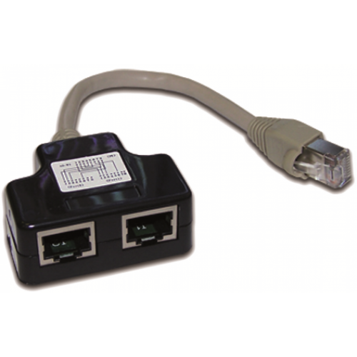 Y-Adapter, 1 Phone and 1 Ethernet port, shielded
