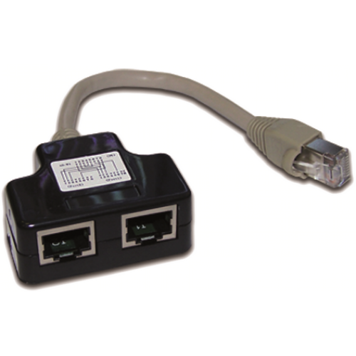 Y-Adapter, 2 Phone ports, shielded